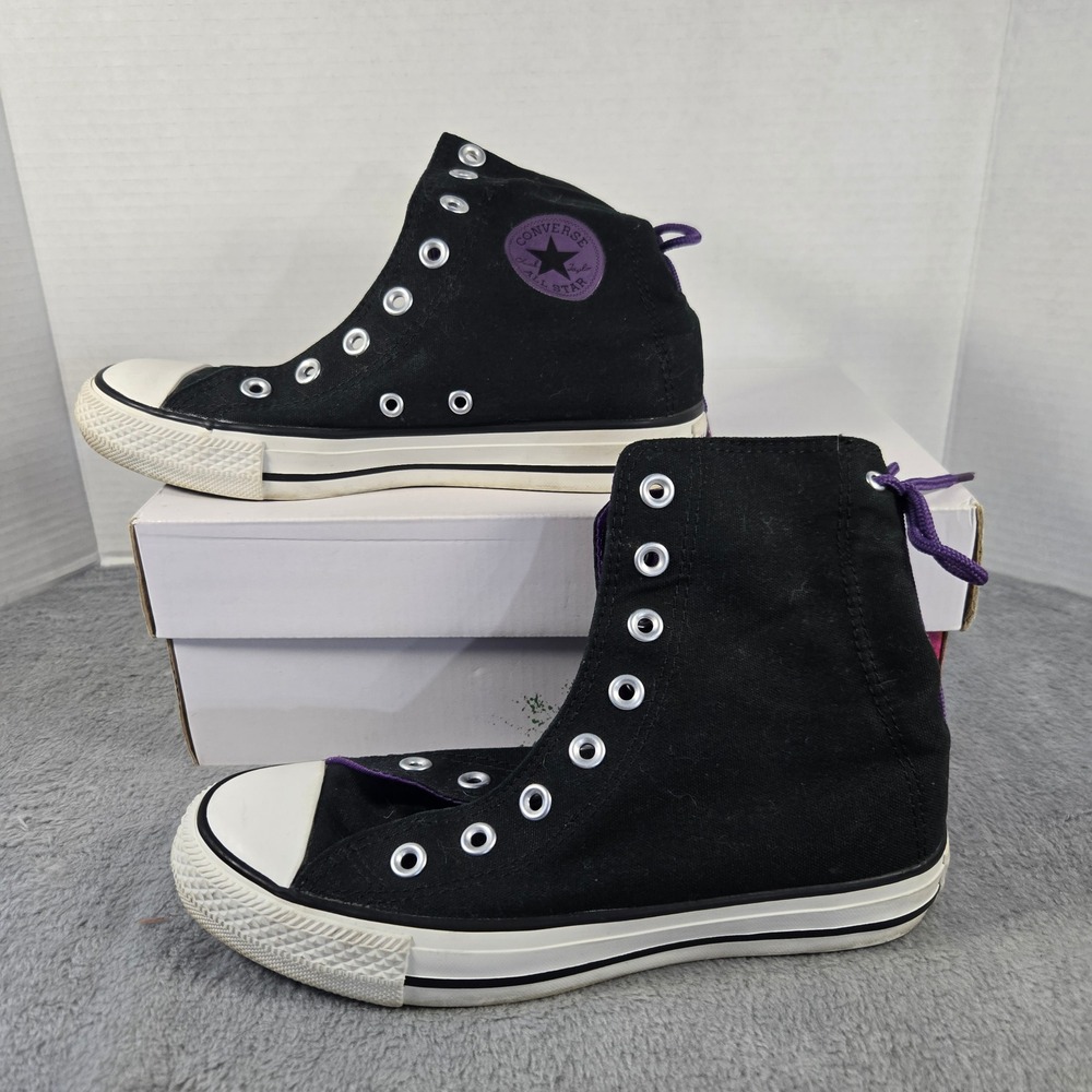 Converse Chuck Taylor All Star XX-Hi Black Purple High Top 522197F Womens 6